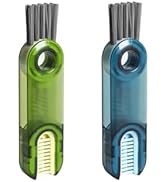 Brosse de Nettoyage Multifonctionnelle 3 en 1, 2 Pcs Brosse de Nettoyage pour Couvercle de Tasse,...
