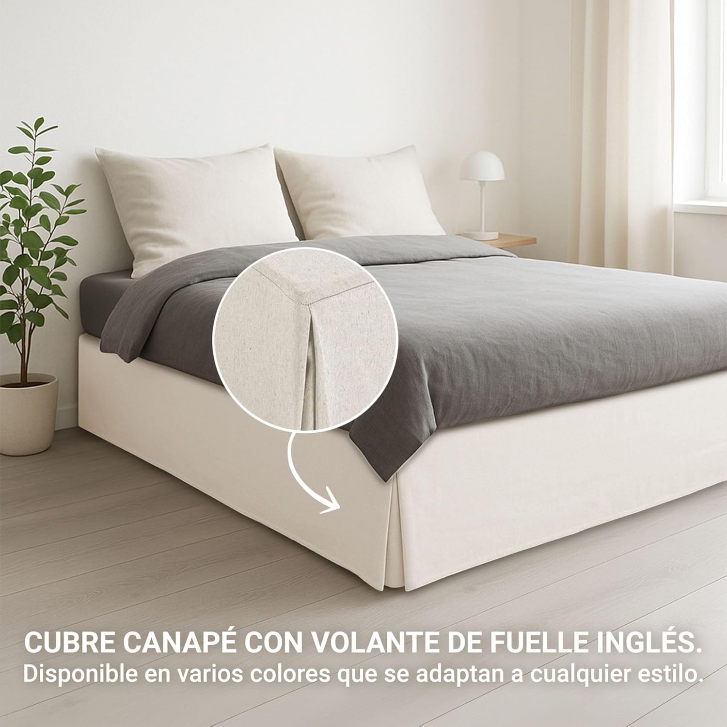 Drap-housse - ivoire 90x190/200 cm - antidérapant et respirant