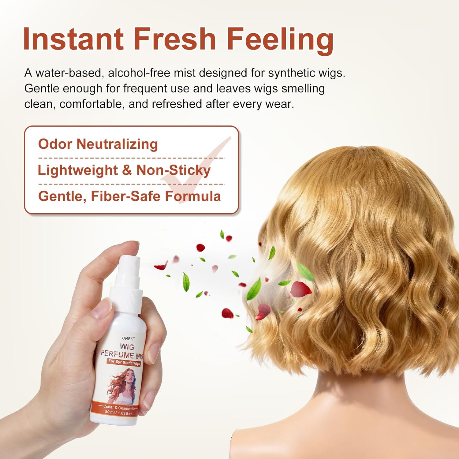 Vaporisateur de parfum - 50ml - neutralise odeurs, longue tenue, léger