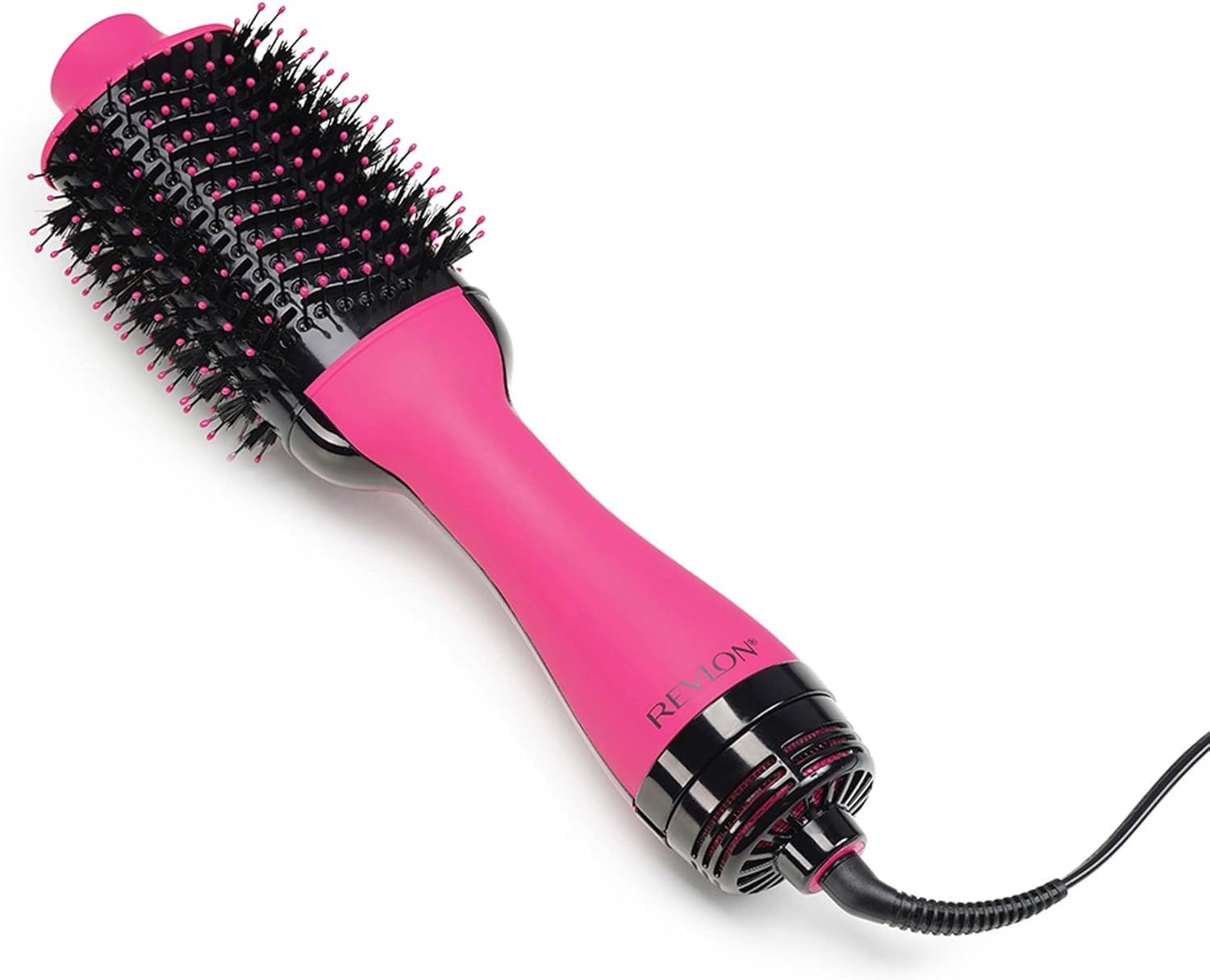 Revlon - Sèche-cheveux One-Step, rose, ionique, céramique, cheveux longs - RVDR5222PE