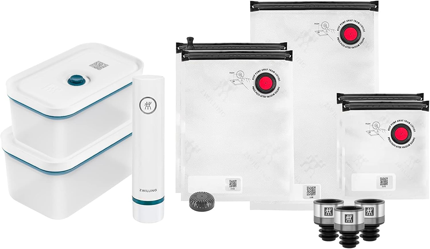 ZWILLING - Fresh & Save La Mer - kit 11 unités plastique, démarrage sous vide