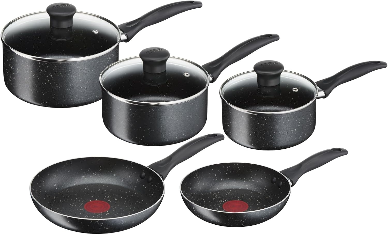 Tefal - Origins Baterie de cuisine 8 pièces - 16/18/20 cm - antiadhésif, Thermo-signal, sans induction - B461S546