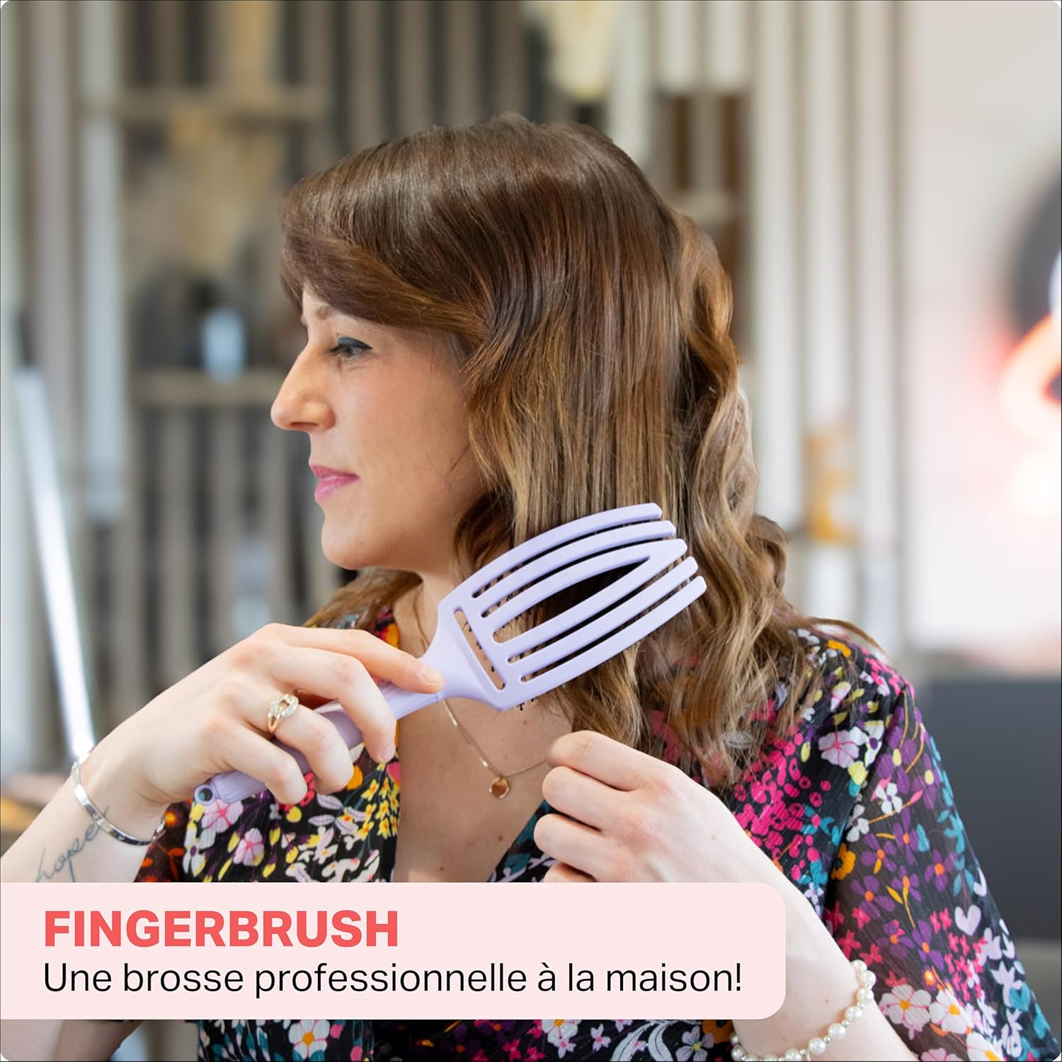 Olivia Garden - Fingerbrush Care Iconic - poils sanglier & nylon - Brushing lissant et brillant