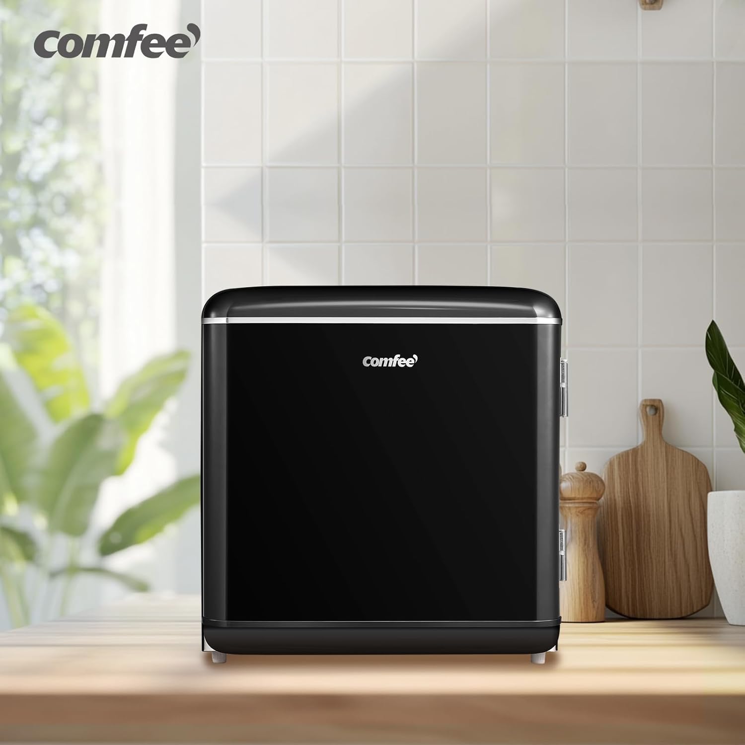 Comfee' - mini réfrigérateur rétro 47L, faible bruit, thermostat réglable, RCD50BL2EURT(E)