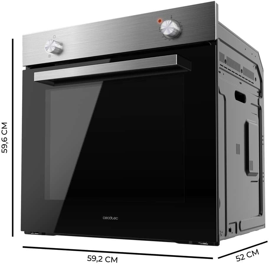 Cecotec - Bolero Hexa C126000 - 77L, inox, vapeur, triple vitrage, A, 2800W, C126000