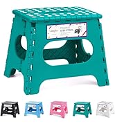 HOUSE DAY Marchepied pliable de 27,9 cm pour enfants - Marchepied pliable en plastique robuste po...