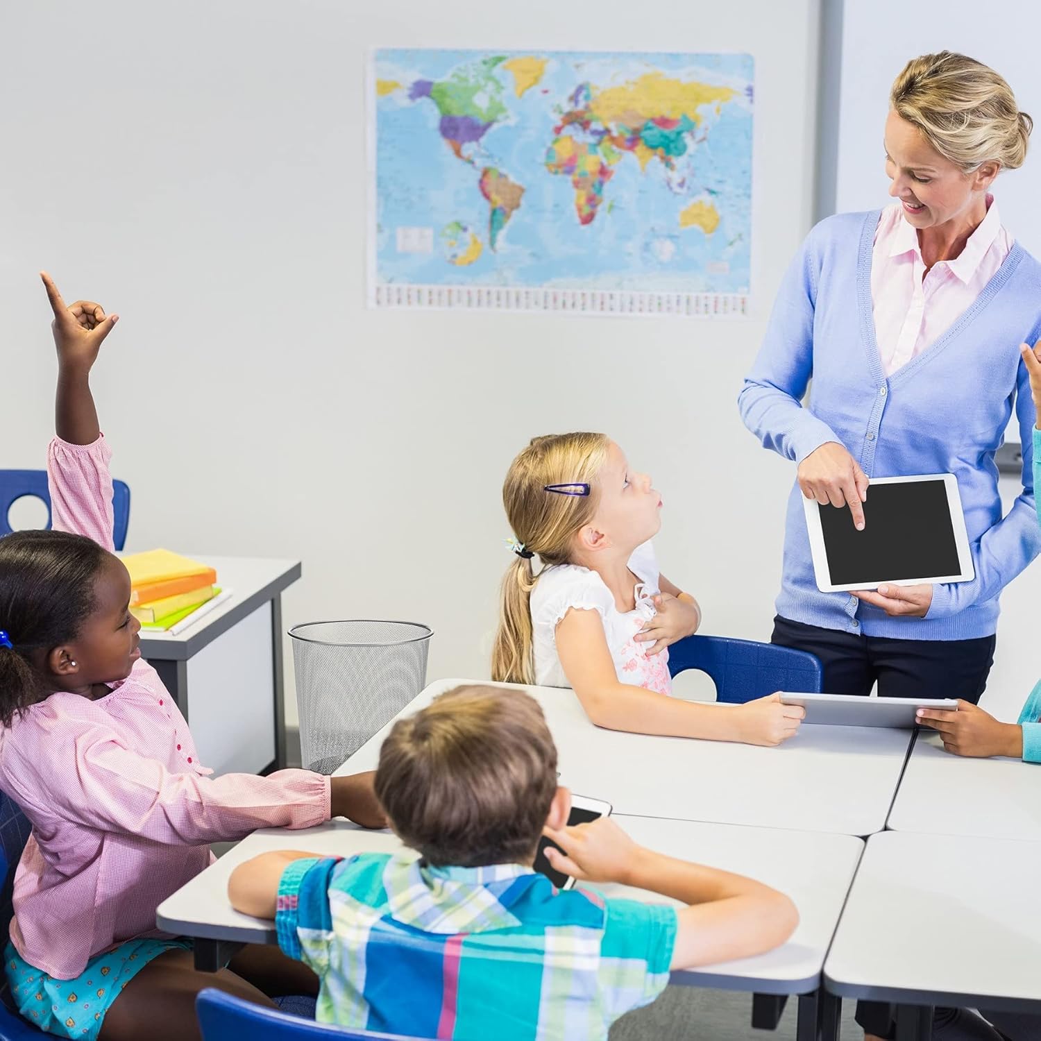 D.RECT - corbeille à papier treillis - 266x218x280mm - 12L argent