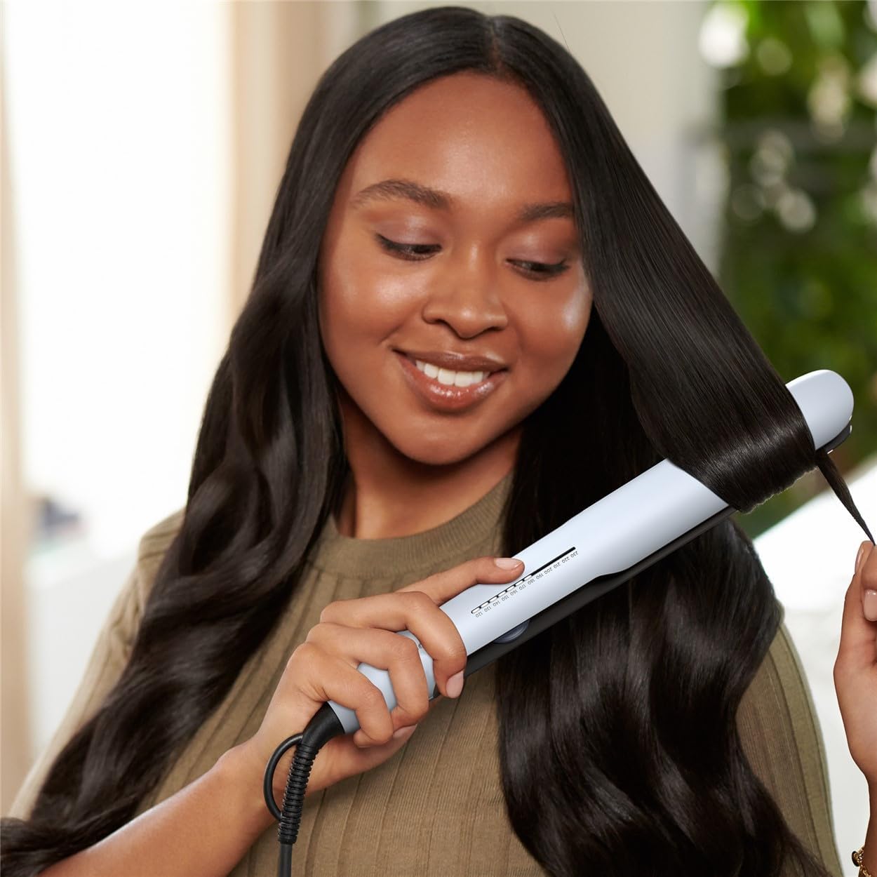 Philips - Fer à lisser série 5000 - 37x12cm - ThermoShield, céramique BHS520/00