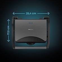 Grill électrique grill grill sandwich revêtement antiadhésif plaque adaptable 1000 W 