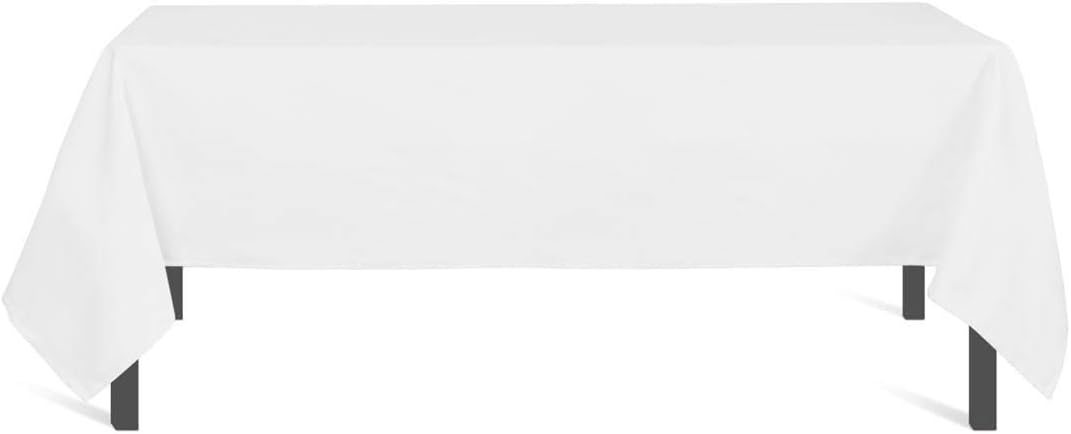 Soleil d'Ocre - Nappe Rectangle Blanc - 140x240 cm - Anti-taches, polyester