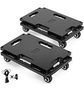 Solajazz Chariot de déménagement connectable, capacité de 136 kg, chariot de déménagement robuste à 4 roues