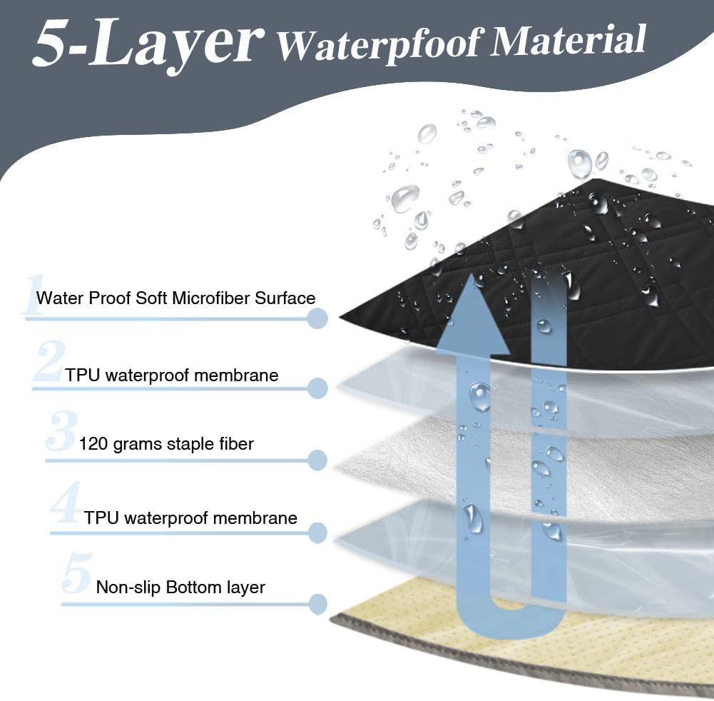 DUJUIKE - housse canapé imperméable 208-260cm - enfants animaux