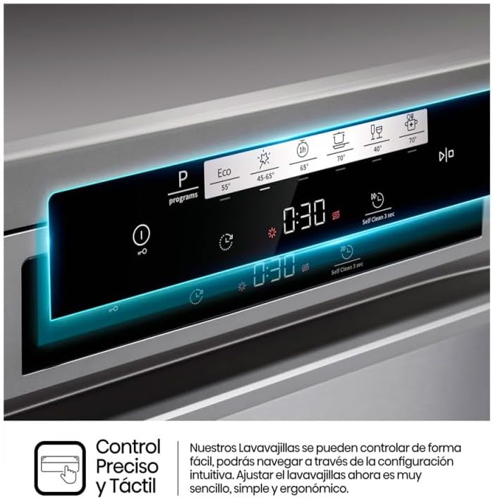 Hisense - Lave-vaisselle série HS642 - 60 cm, 14 couverts, porte automatique, HS642C60X