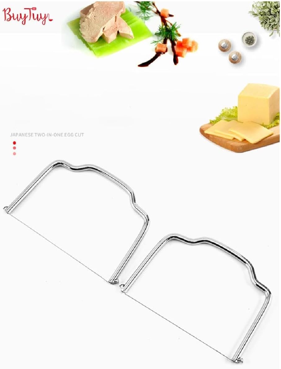 Trancheuse à fromage manuelle - 2 pièces - inox - coupe fil polyvalent