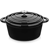 Plusieurs vues d'un récipient de cuisson rond noir ou d'une poêle à poignées, montrant différents angles du produit.