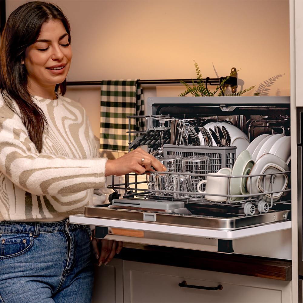 Cecotec - Bolero Aguazero 2400 - compact, 6 couverts, écran tactile, 1380W