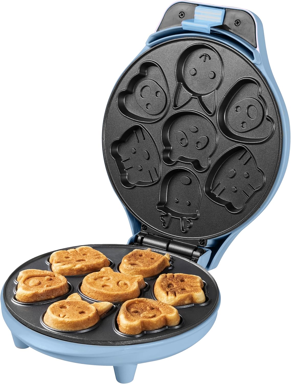 Bestron - Mini cookies bleu - 700W - plaques animaux, antiadhésif