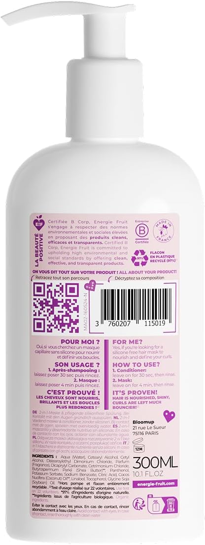 Energie Fruit - Coco Curl - 300ml - Nourrissant boucles, coco bio, 97% naturel