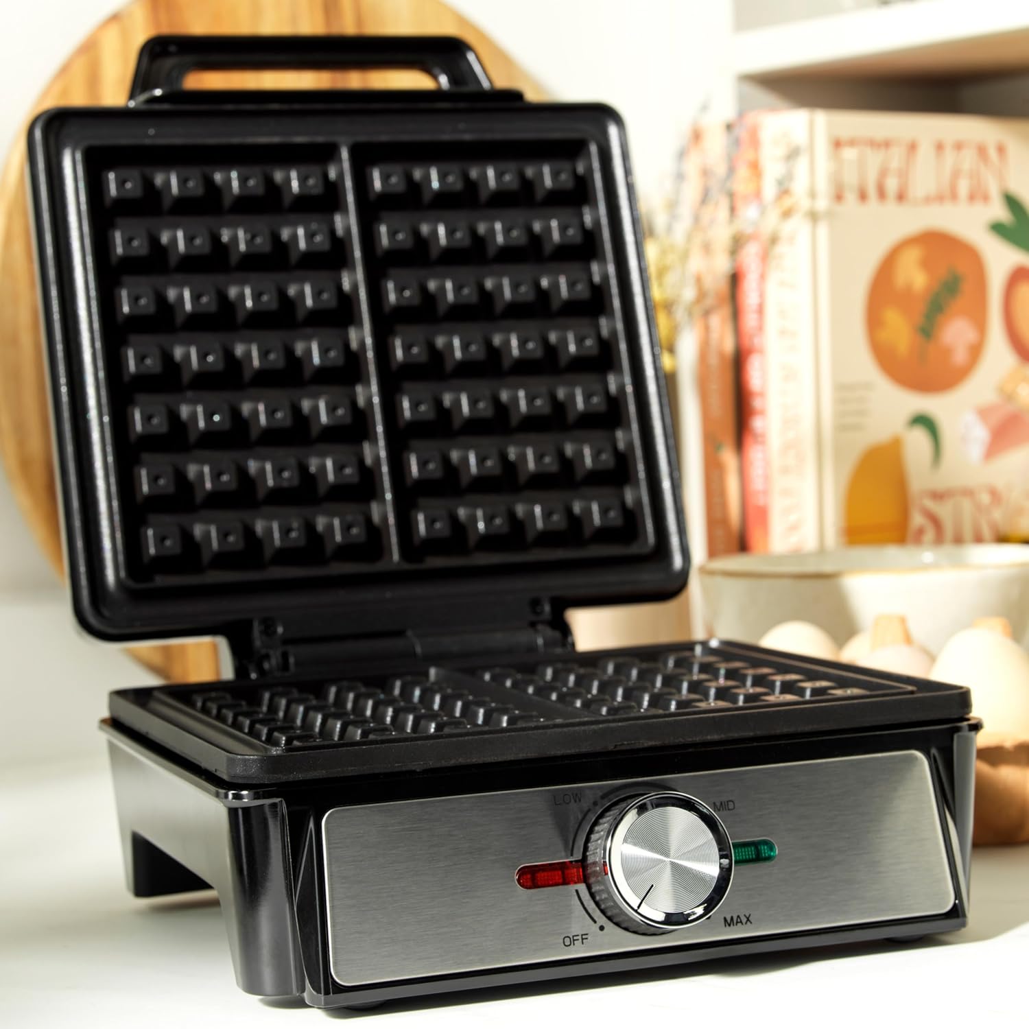 Salter - Machine à Gaufres, plaques antiadhésives, 1600W, température réglable