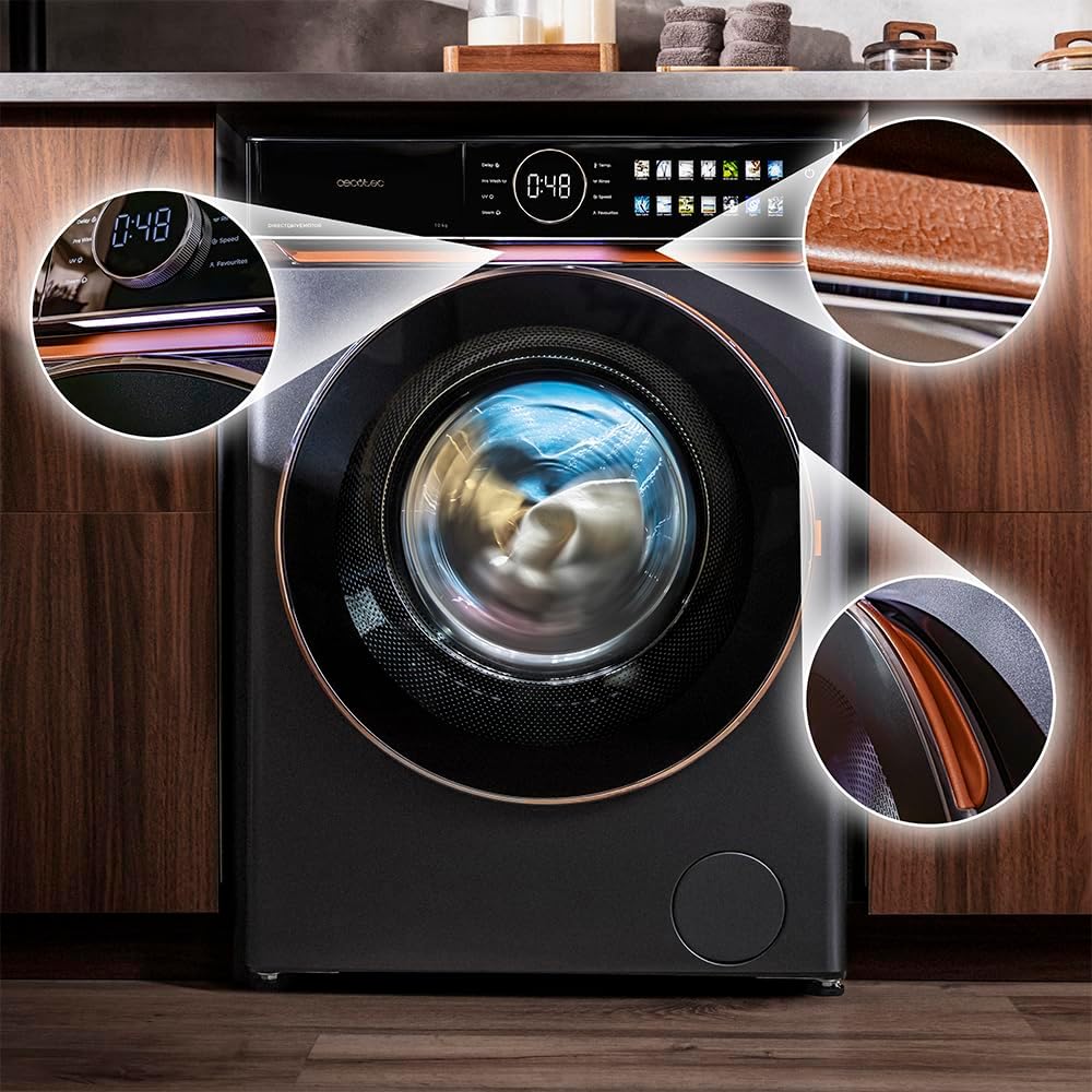 Cecotec - lave-linge série - dimensions compactes - fonctions éco