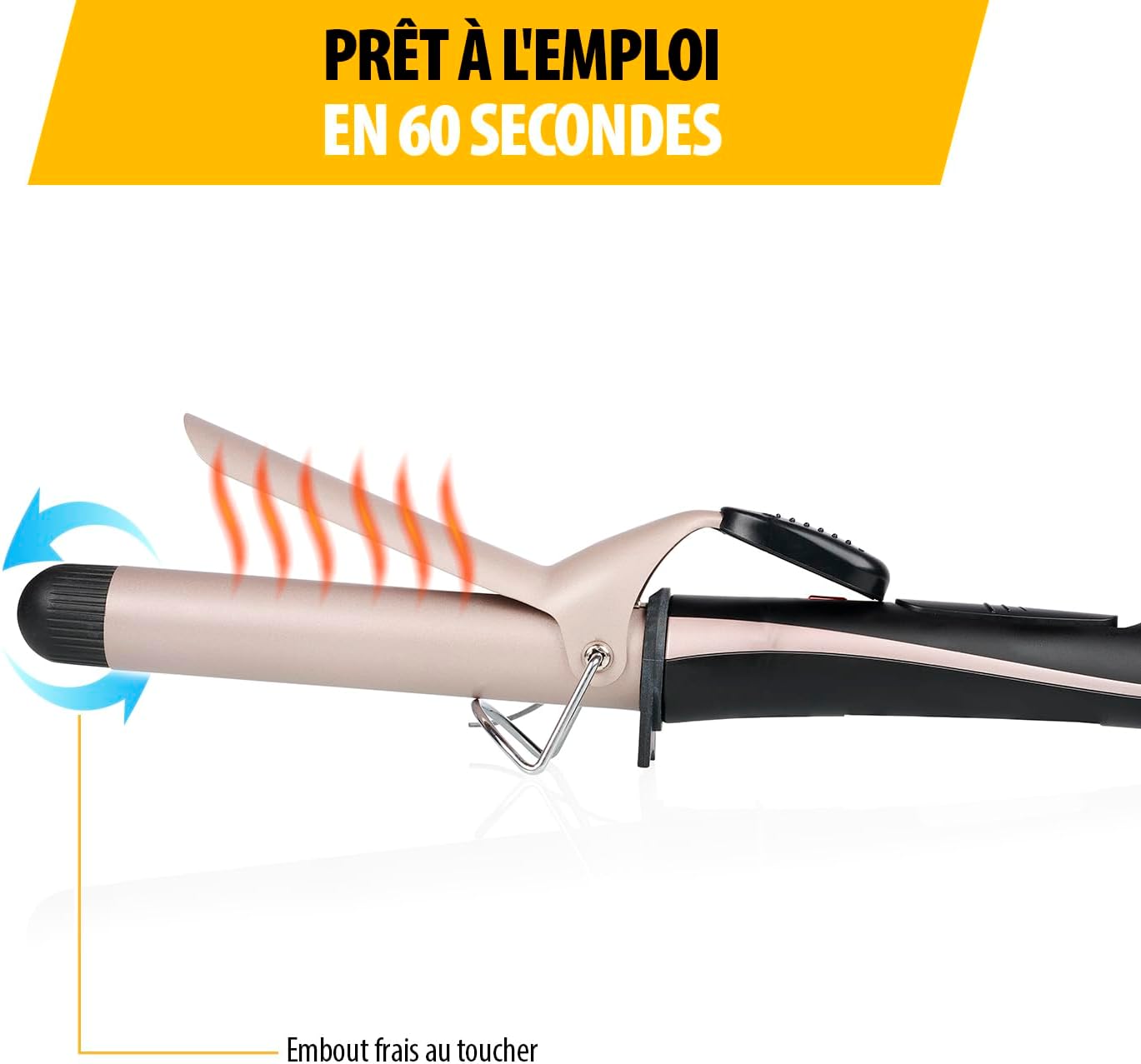 Tristar - Fer à boucler HD-2421 - 2,5 cm - céramique, 180°C, cordon 360°