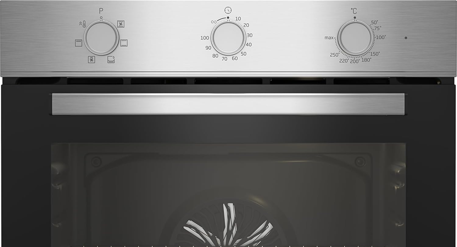 Beko - Four multifonction Inox, 60cm, chaleur tournante - BBIE12100XD