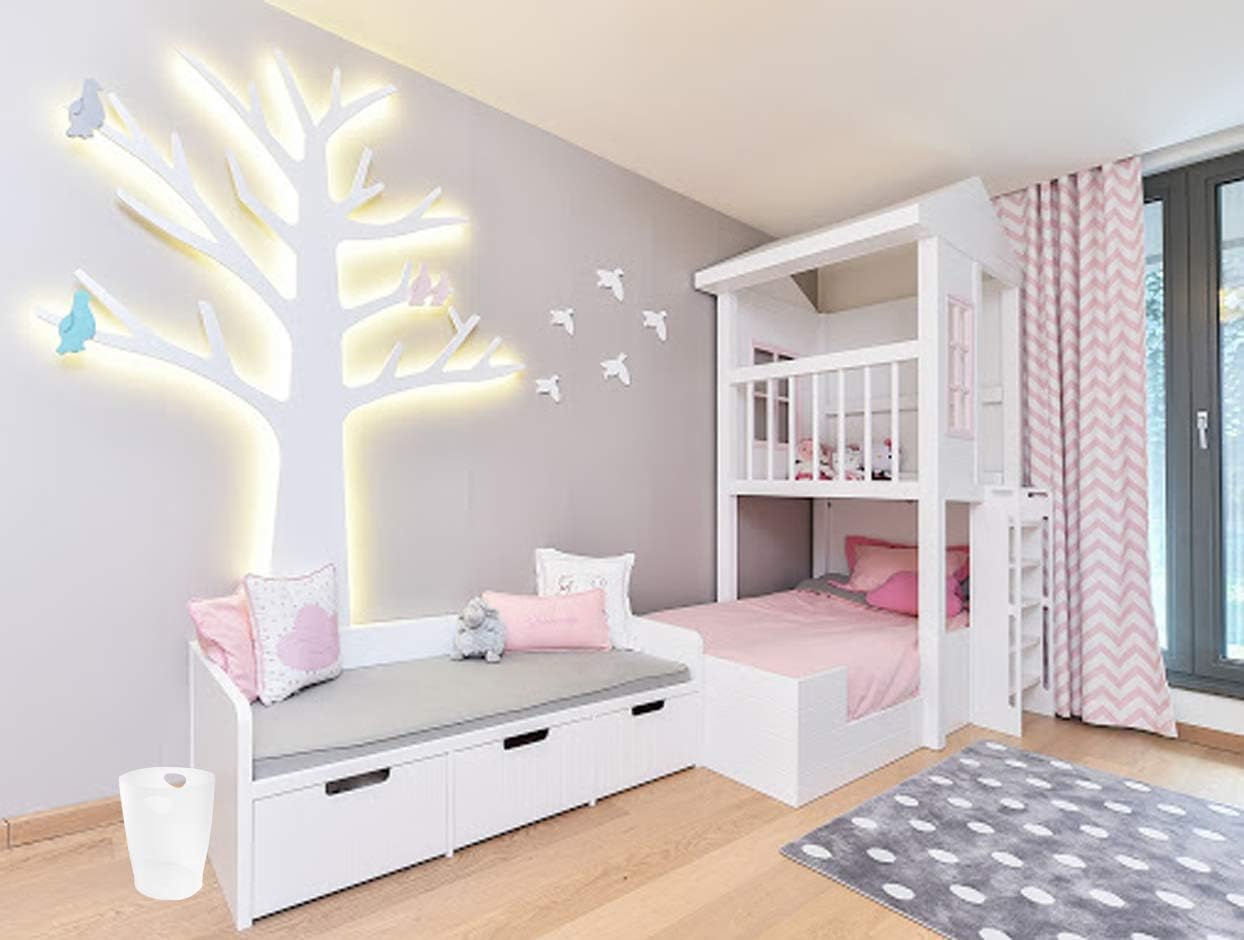 Exacompta - corbeilles à papier Ecobin 15L - 26,3x26,3x33,5 cm - poignées, opaque givré - 45357D