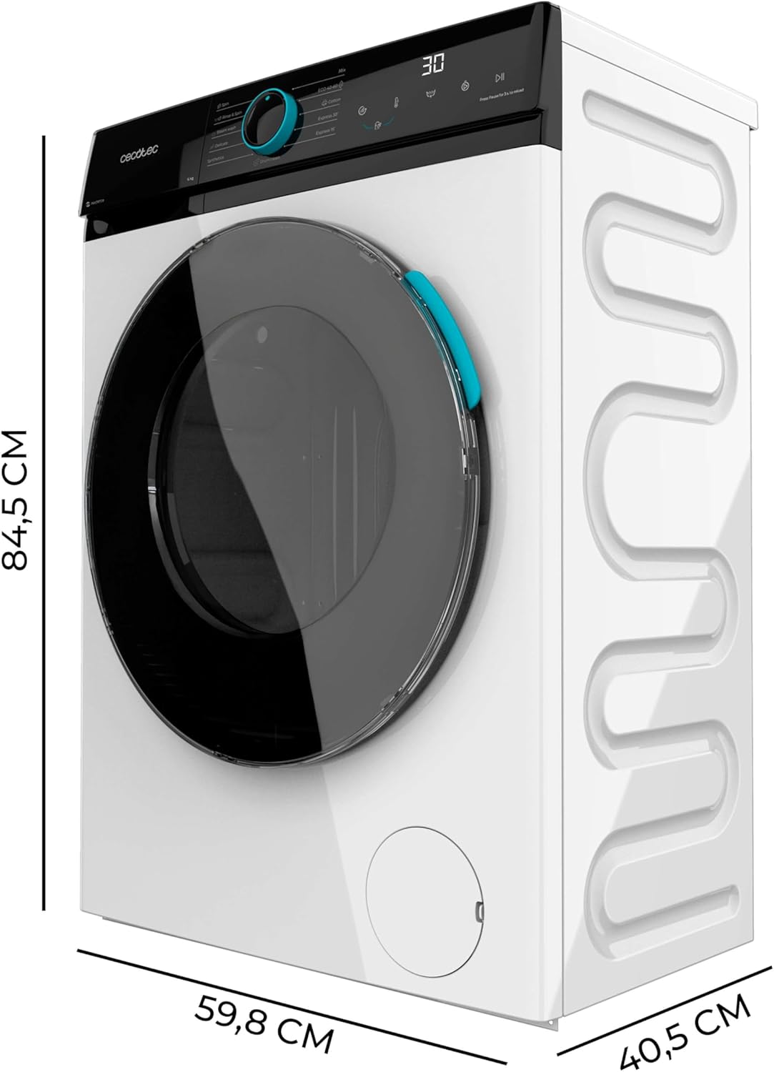 Cecotec - Bolero DressCode 6160 - 6 kg, 1200 tr/min, moteur inverter