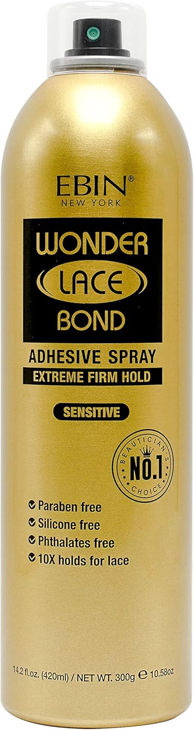 EBIN - Wonder Lace Bond Spray - 400ml - adhésif pour perruque sensible