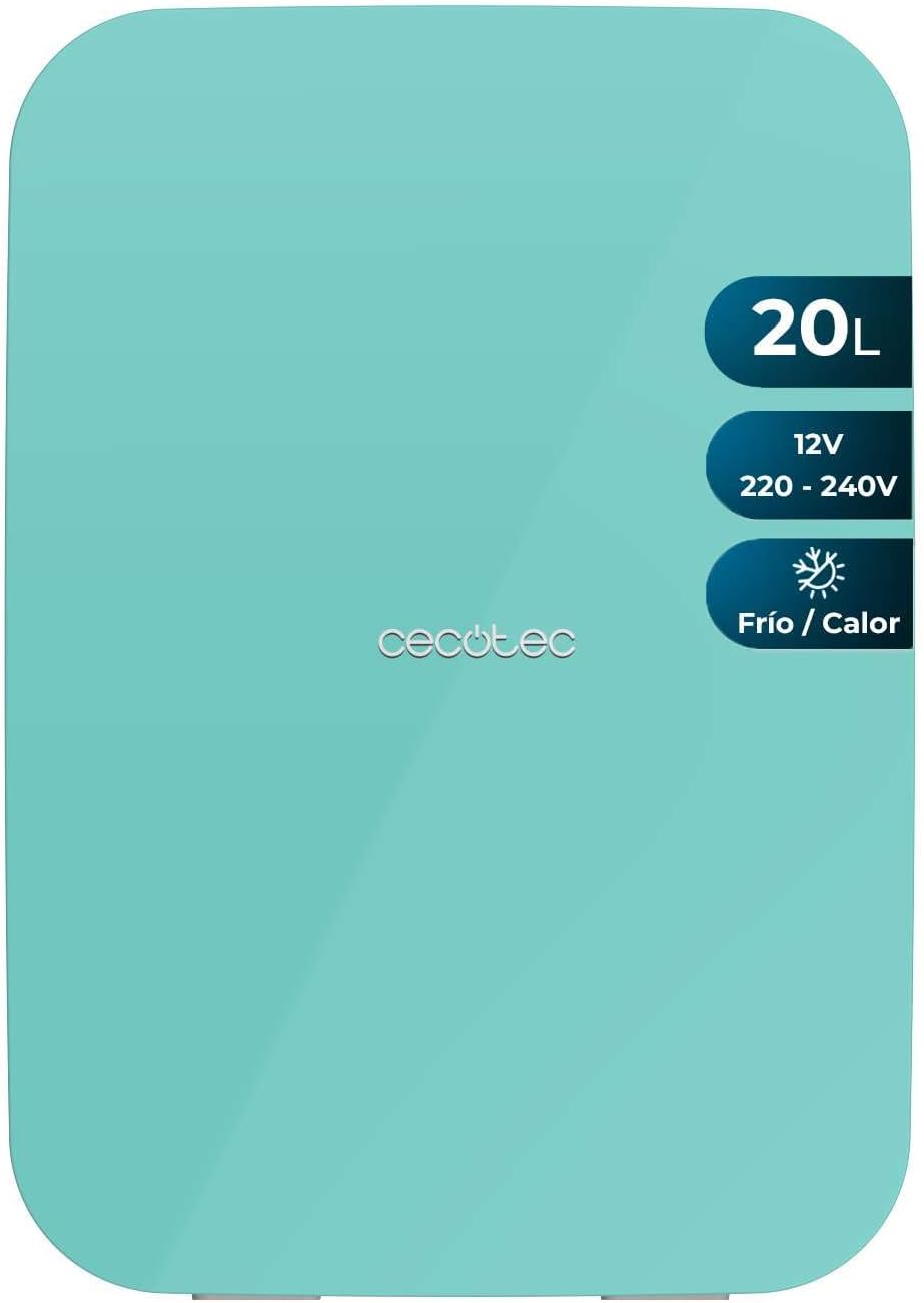 Cecotec - Mini frigo Bolero MiniColing 20L - 20L, 12-220V, chaud/froid, 7-65°C