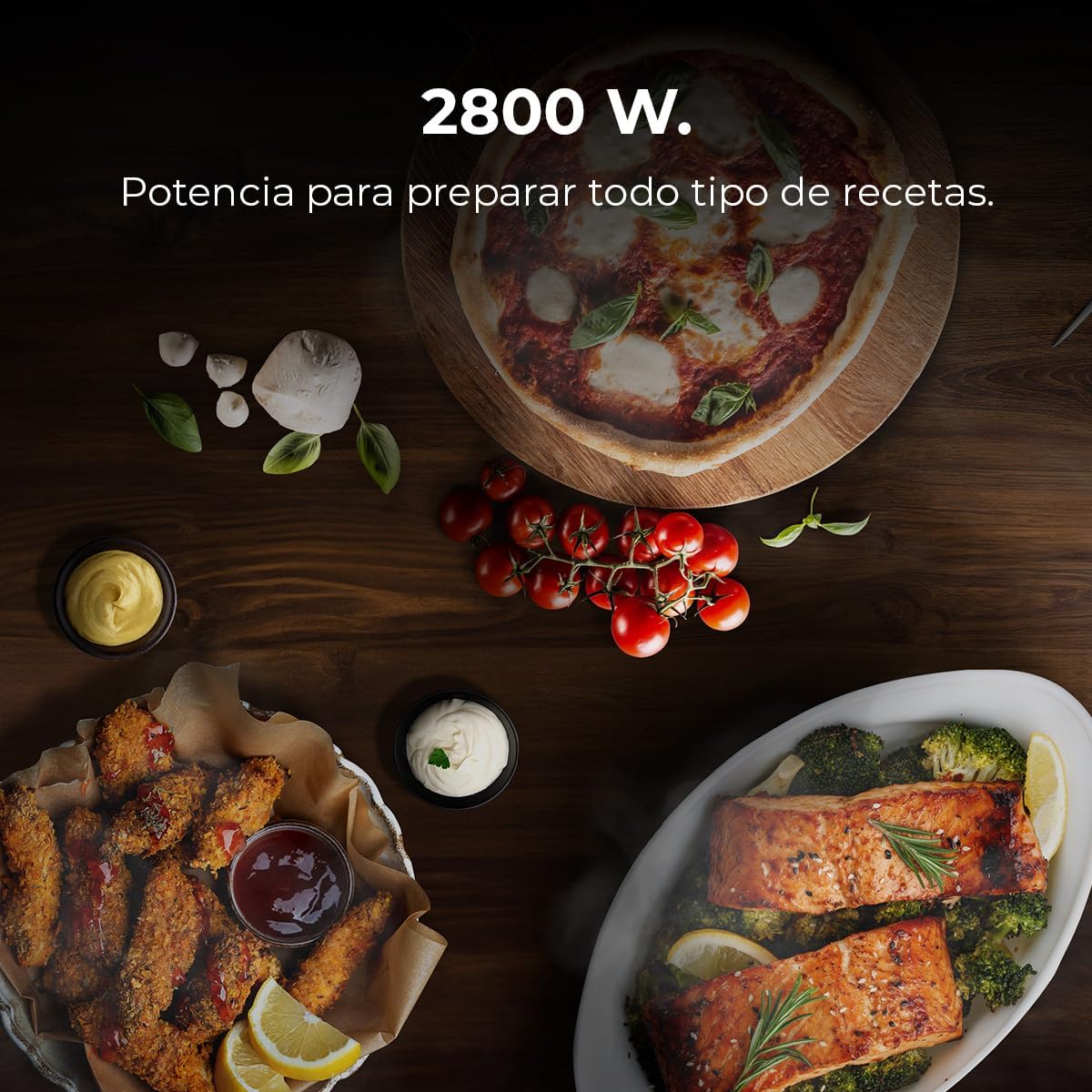 Cecotec - Bolero Hexa M236000 - four encastrable 70L - multifonctions, minuterie, classe A, 2800W, triple vitrage M23600