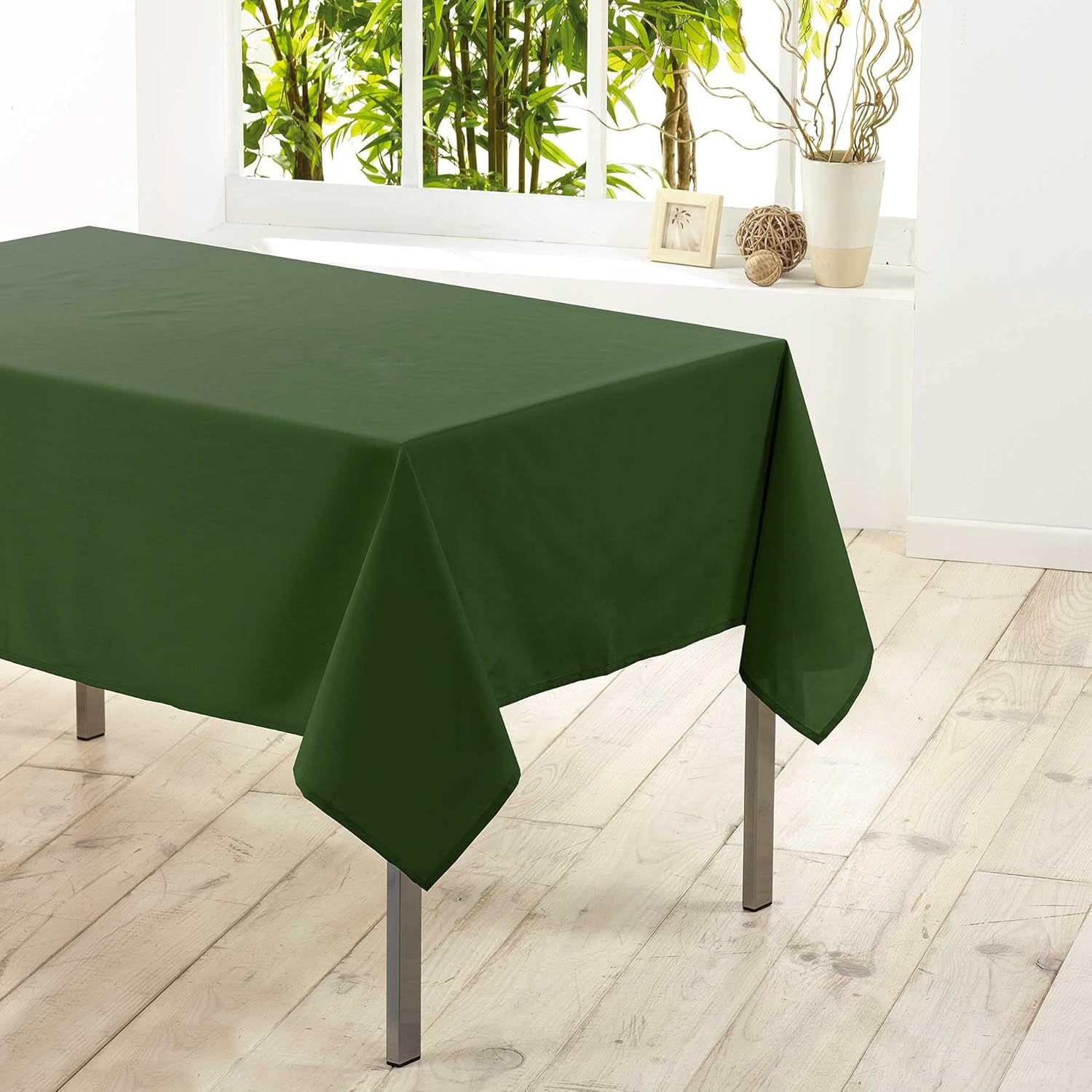 Nappe - Rectangle Essentiel - 140x250 cm - Polyester uni kaki