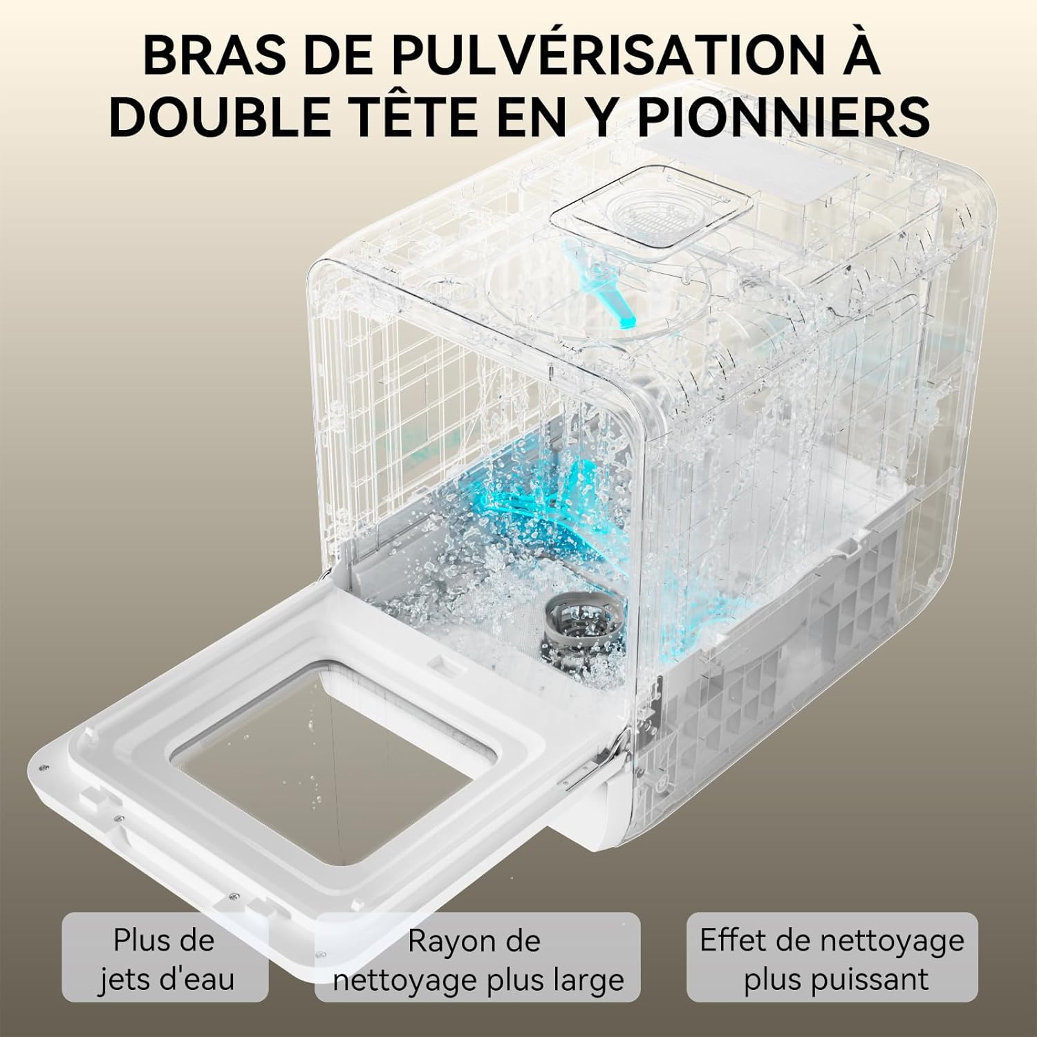 Hermitlux - Mini lave-vaisselle compact, 5 couverts, réservoir 5L, 6+1 programmes