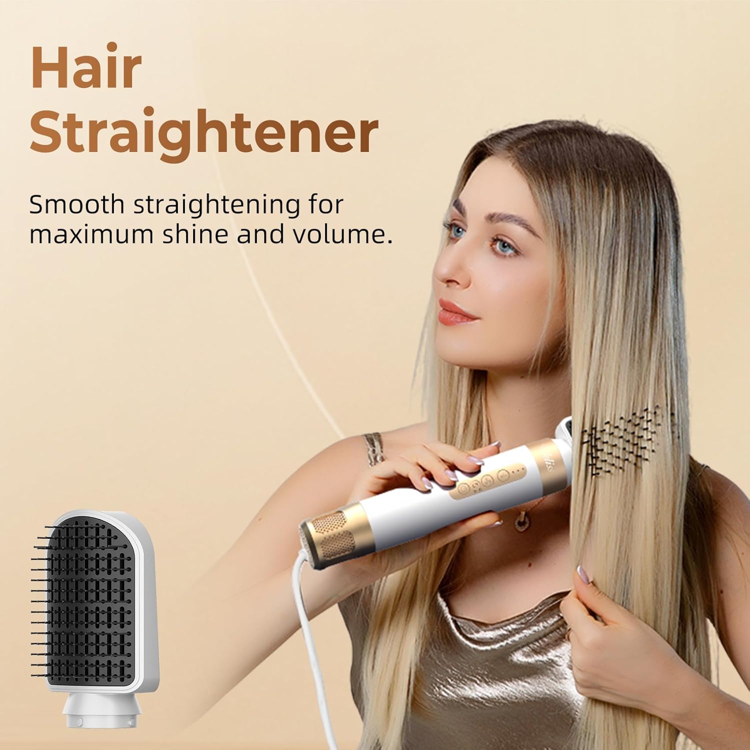 UKLISS - Air Styler 7 en 1 - brosse, boucleur, diffuseur - séchage rapide