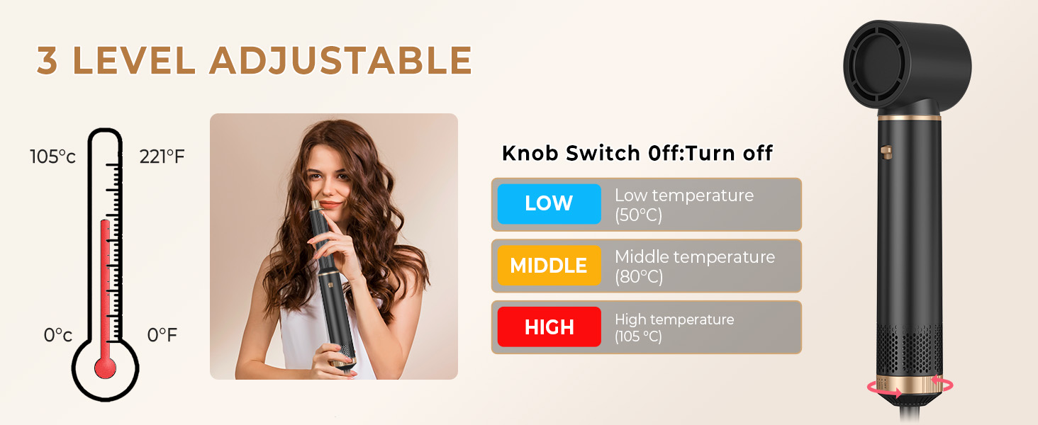 Air Styler Seche Cheveux 5 en 1 1000Wsèche cheveux