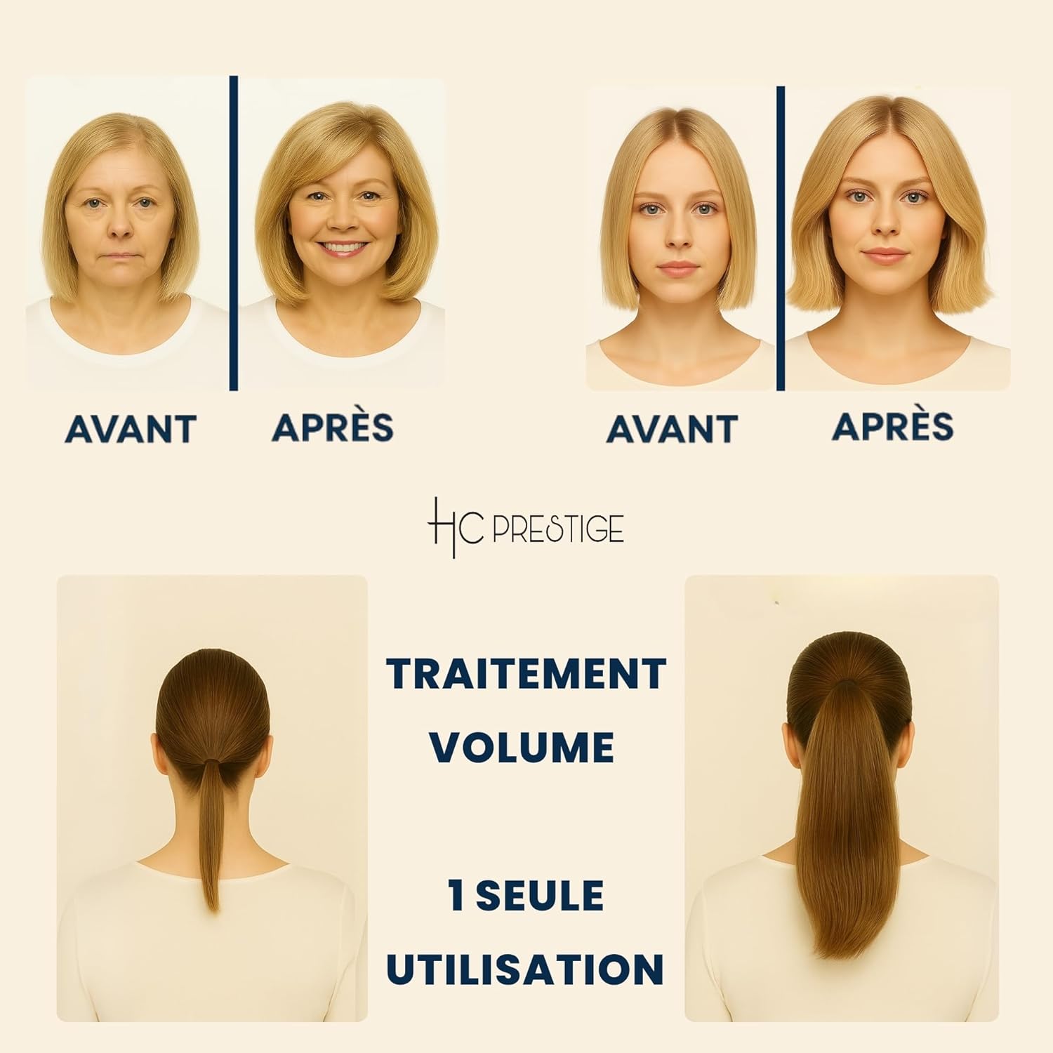 Mini Kit Capillaire – Routine Volume Pro – 4x100ml, naturels, sans sulfate, cheveux fins