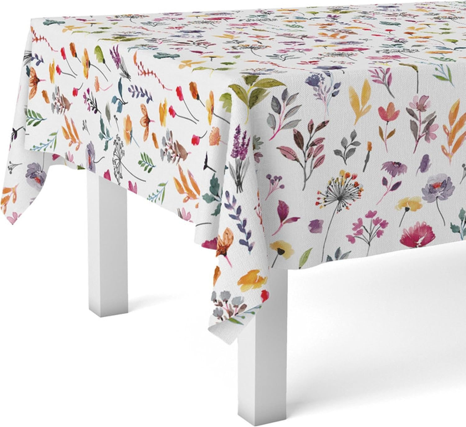Nappe toile cirée rectangulaire 250x140 cm anti-taches, imperméable