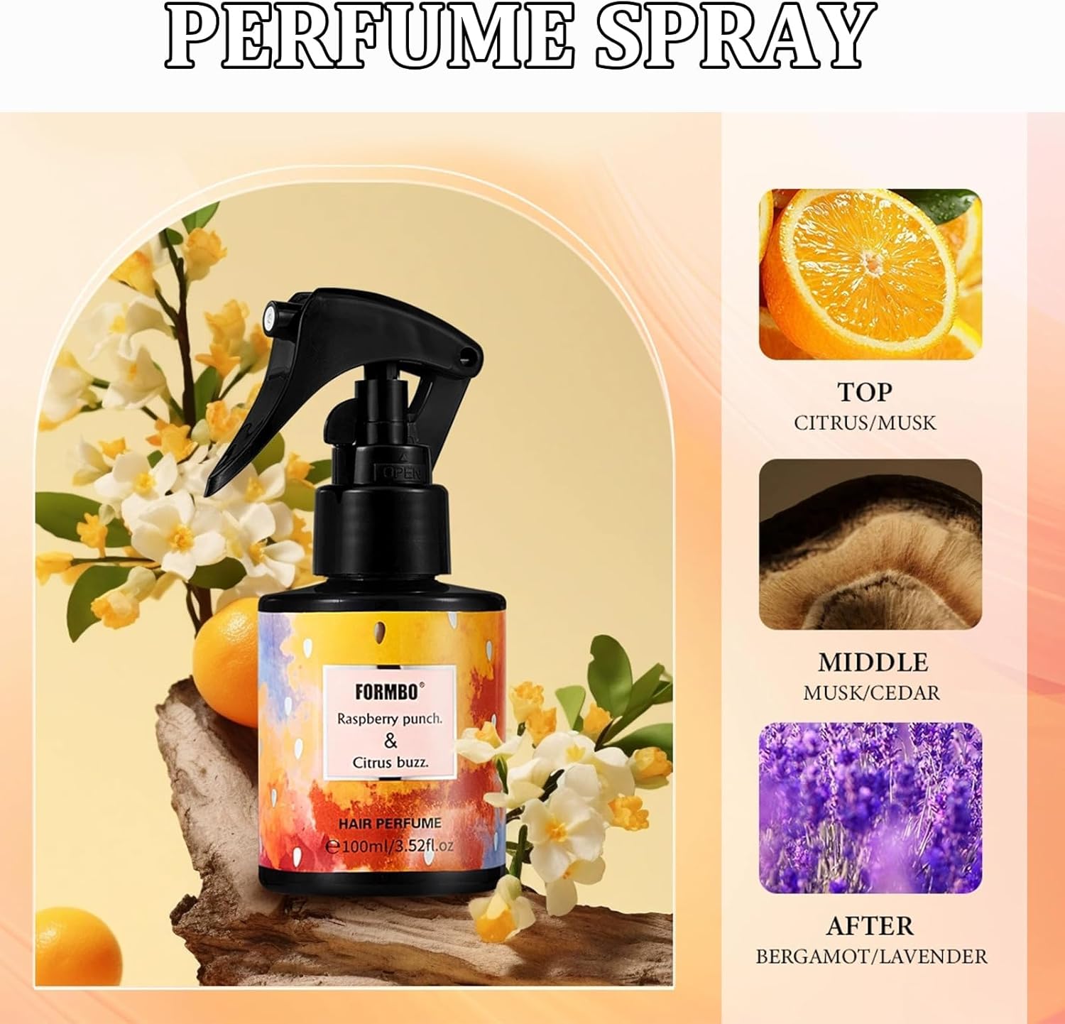 Parfum pour femme - brume cheveux & corps - 100ml - floral frais