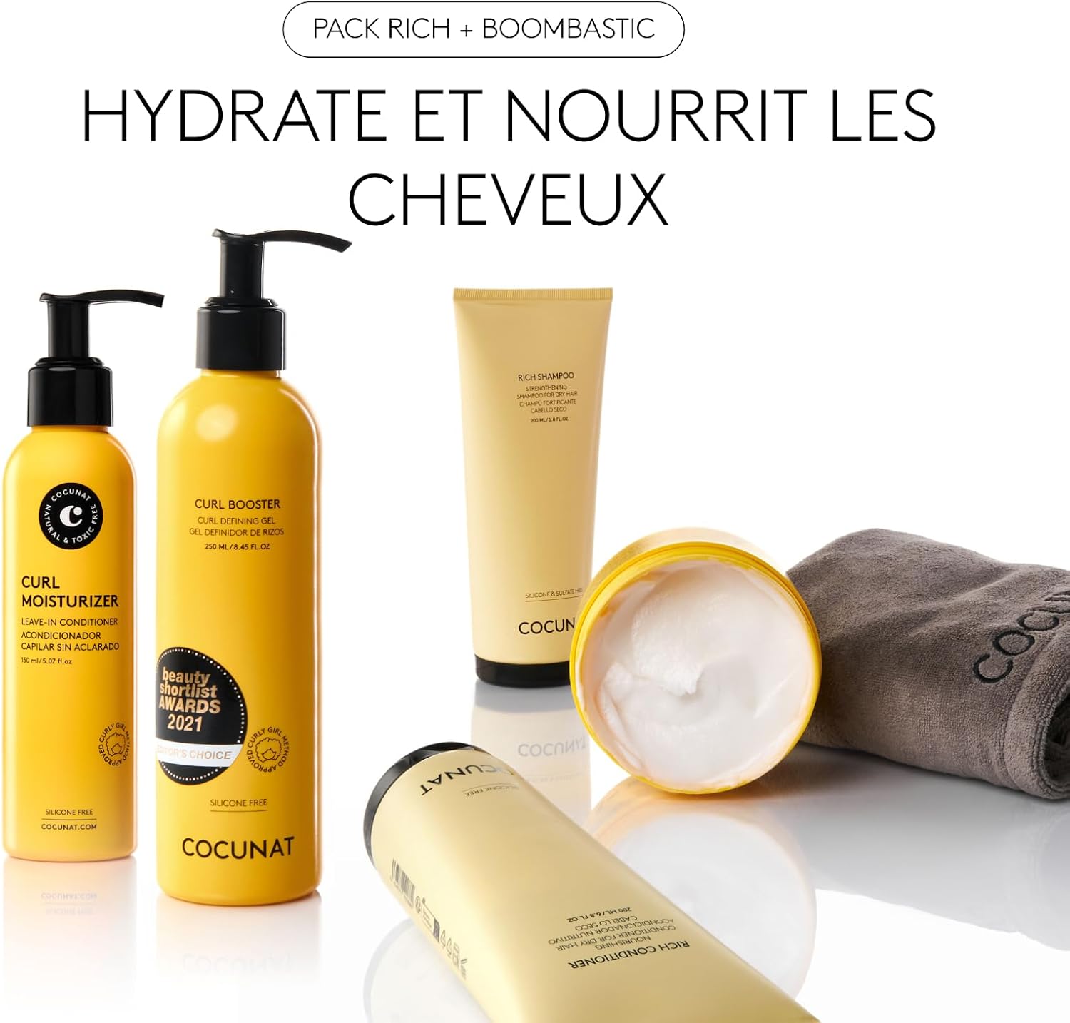 Cocunat - Plan Volume & Nutrition Boucles - Hydrate, Renforce, Turban Anti-Frisottis