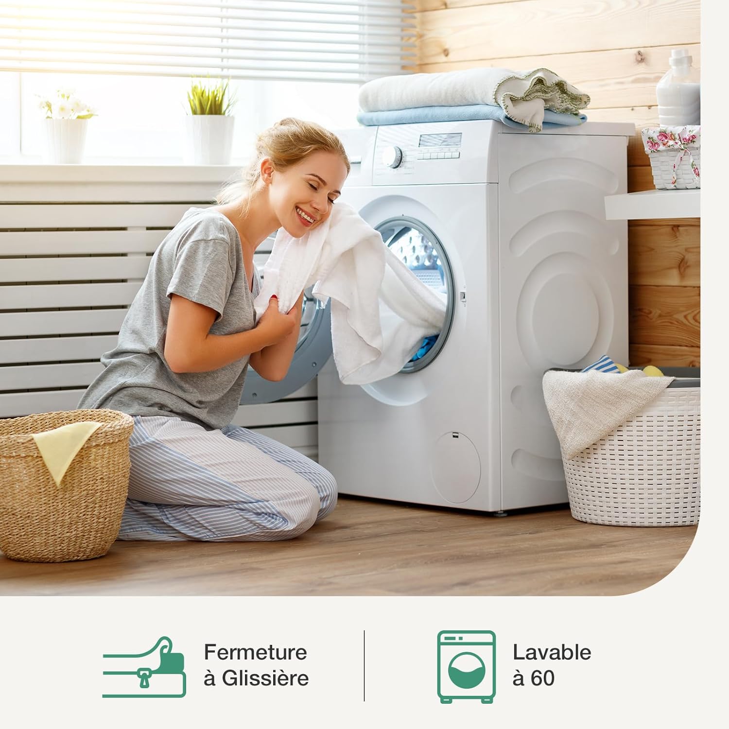 Novilla - Surmatelas Gel Mémoire 80x190 - 5cm, anti-glisse, lavable