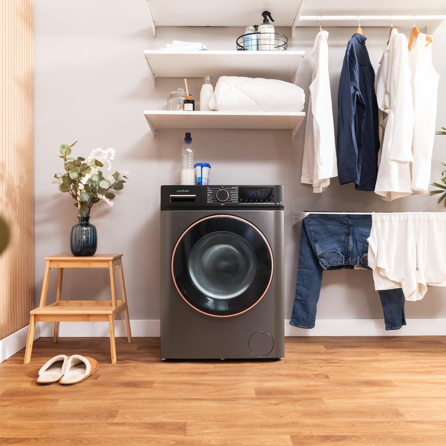 Cecotec - DressCode 10610 Inverter - 10kg - 1400 RPM, Steam Max, 15 programmes, OnSmart, Stop&Go, Drum Clean