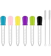 Pipette Dropper, 6 Pcs 5ml Pipettes Graduées Plastique und 2 Brosse Propre, Pipettes Transparente...