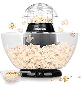 Duronic POP50 BK Machine à Popcorn à air chaud - Capacité de 50g avec bol amovible - S...