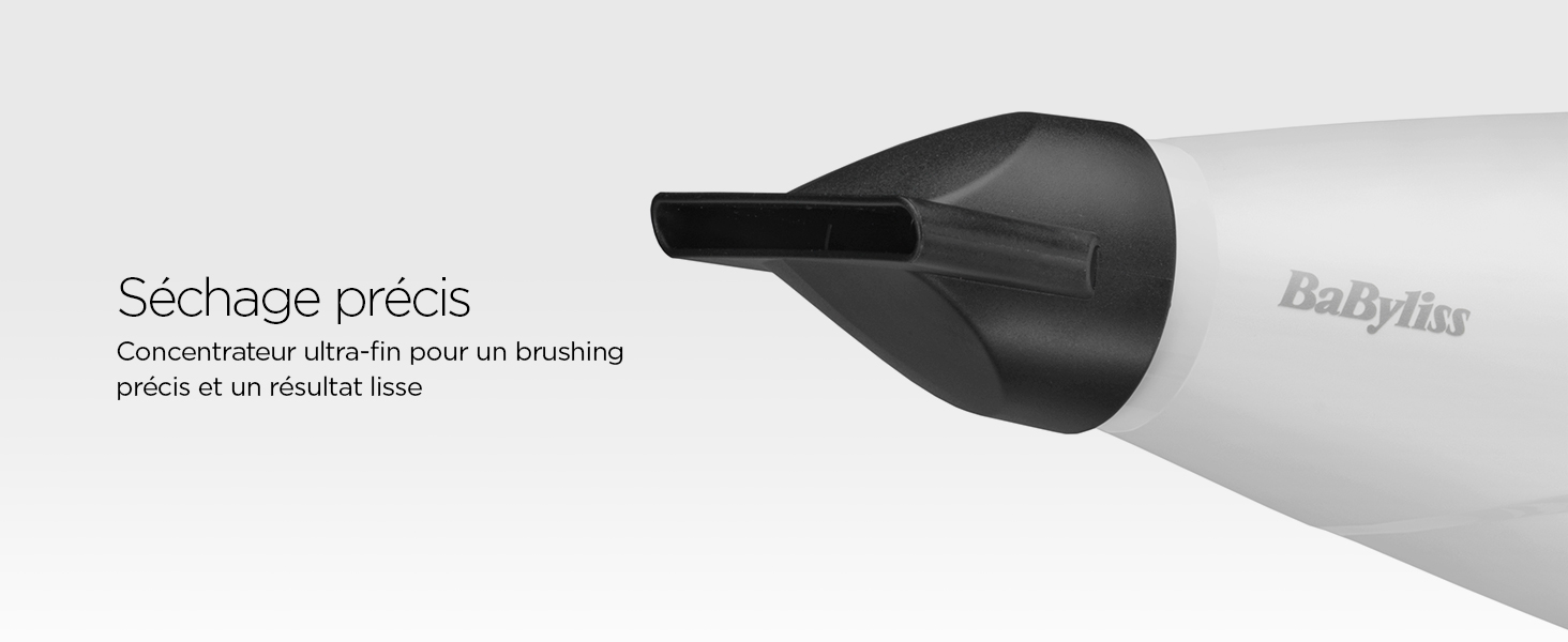 BaByliss, Sèche-cheveux Speed Pro 2000, 6704WE, séchage rapide, fabriqué en Italie, fonction ionique