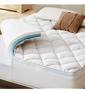BEDLORE Surmatelas 140x200 cm, Surmatelas en Mousse à Mémoire de Forme Gel Respirant et Confort, ...