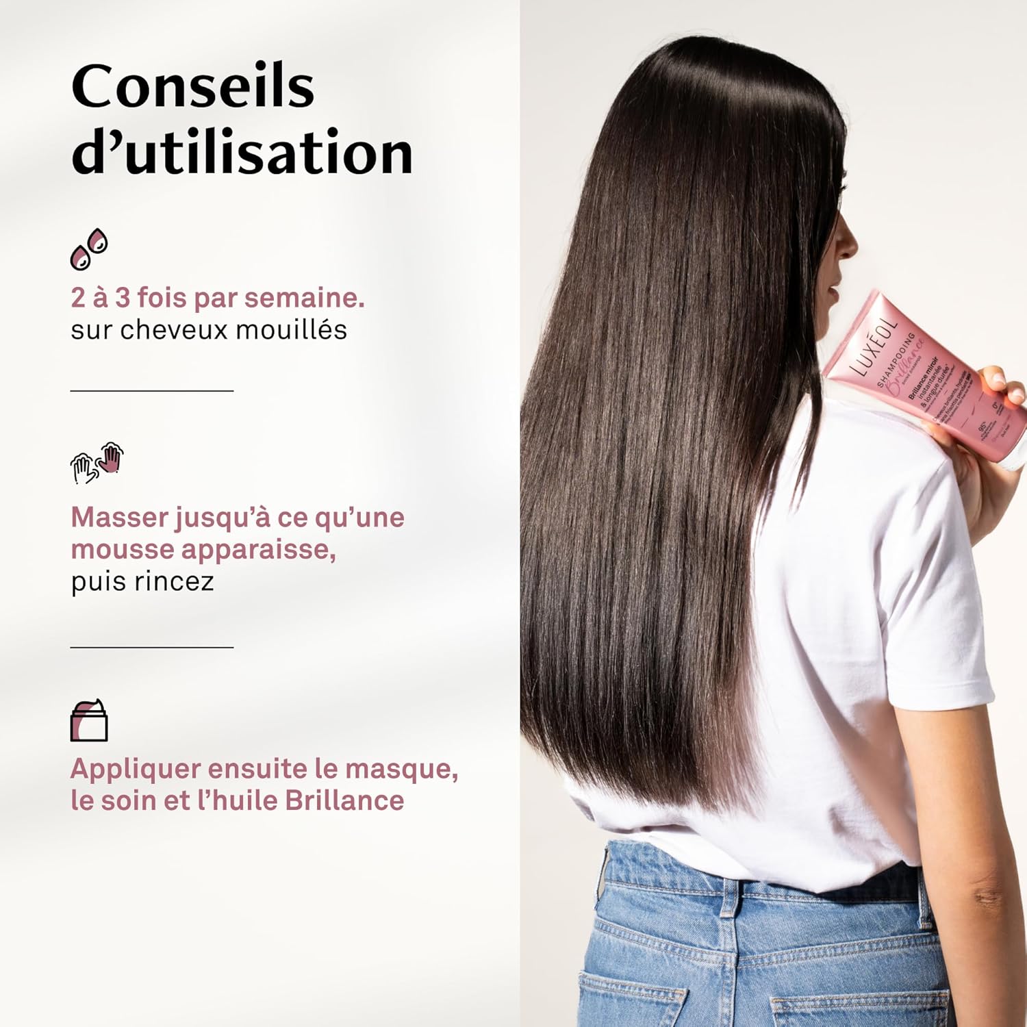 Luxeol - Shampooing Brillance - 200 ml - Cheveux brillants et hydratés