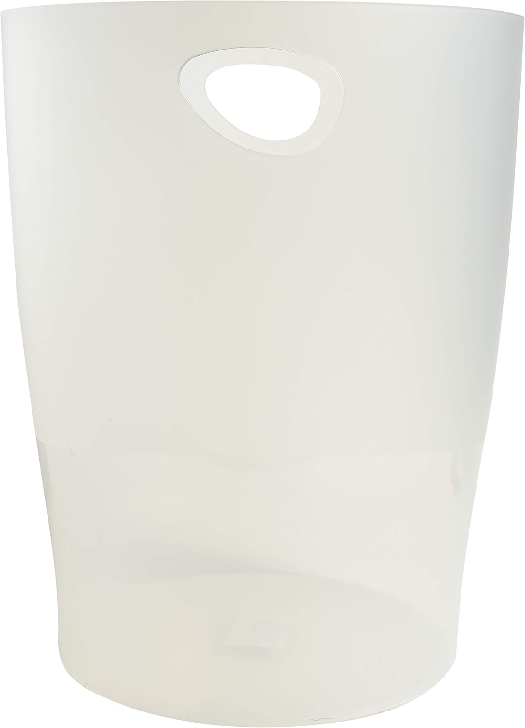 Exacompta - corbeilles à papier Ecobin 15L - 26,3x26,3x33,5 cm - poignées, opaque givré - 45357D
