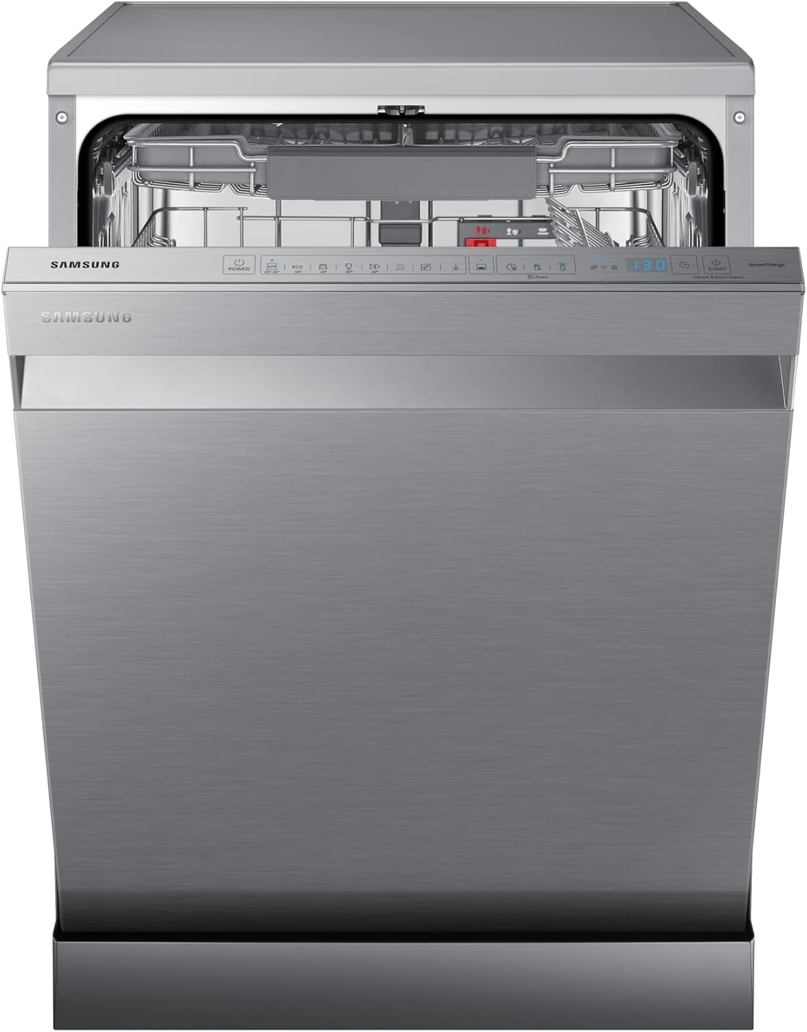 Samsung - Lave-vaisselle 14 couverts Wi-Fi inox, série 8000, DW60A8050FS/EF