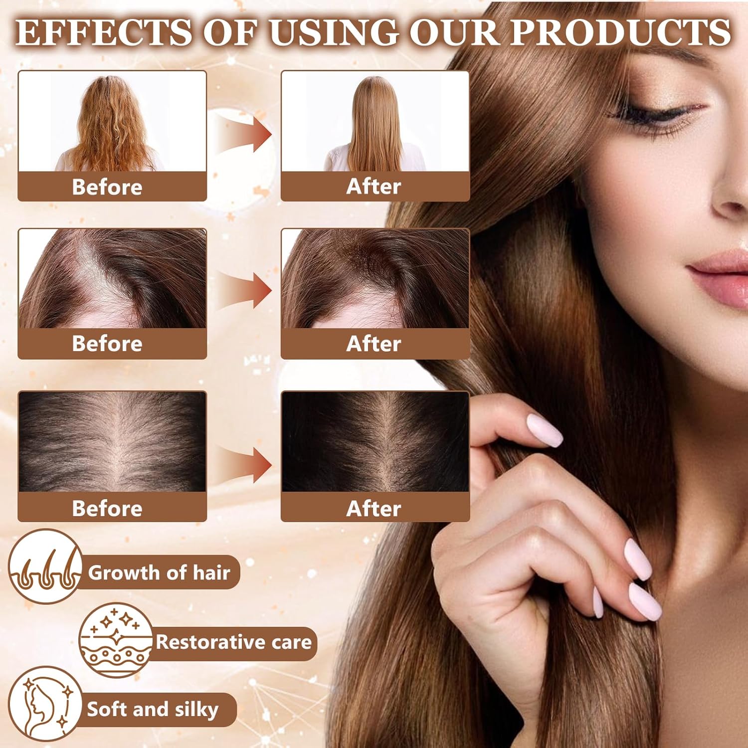 Shampoing et après-shampoing - soin croissance cheveux - huile Batana - réparation intense