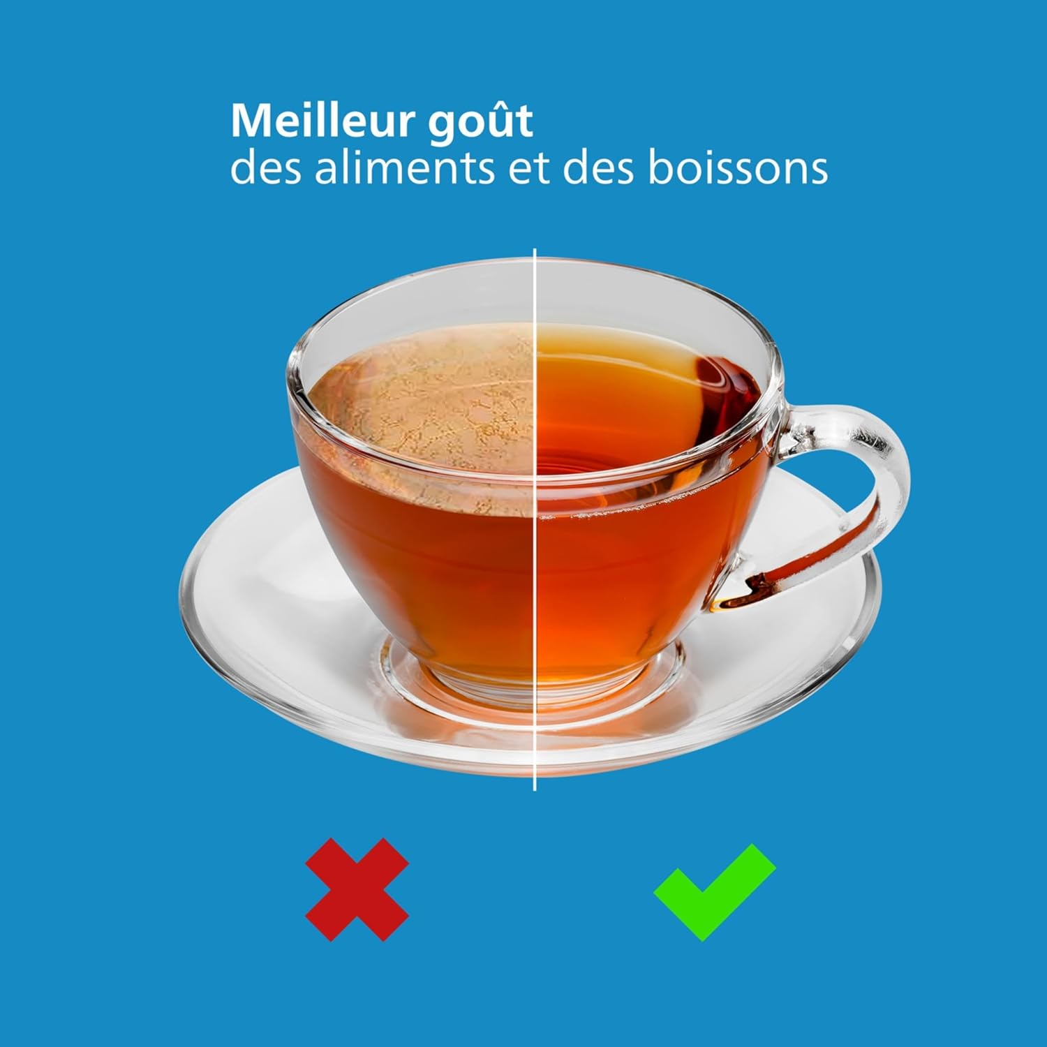 Philips - cartouches filtrantes - lot de 3 - anti-microplastiques, calcaire, chlore, métaux lourds, compatible Brita